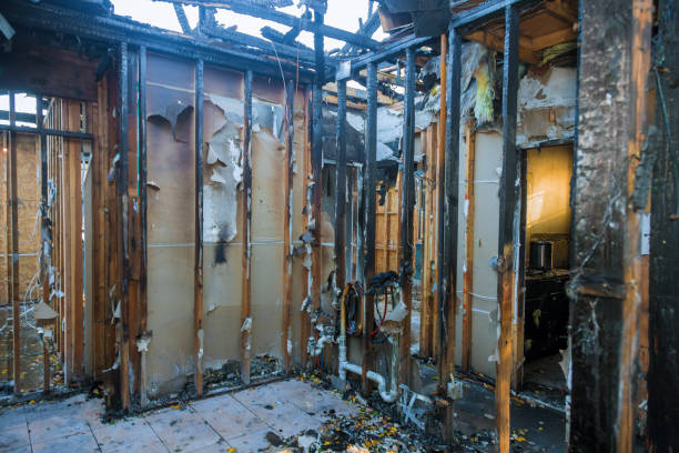 Professional Fire Damage Removal technician working in Santa Rosa, NM